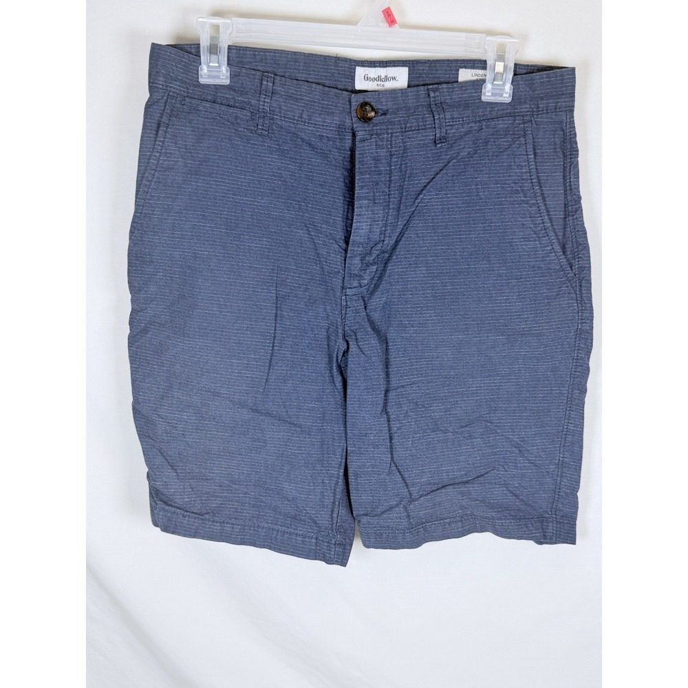 Goodfellow & Co Men's Blue Linen Blend Shorts Casual Summer Shorts